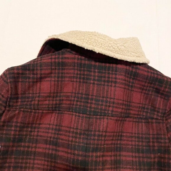 American Eagle Outfitters Womens Size Small Plaid Wool Blend Jacket Coat - Picture 13 of 16